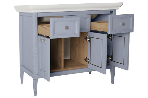 Тумба с раковиной ASB-Woodline Гранда 105 Grigio серый