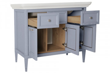 Тумба с раковиной ASB-Woodline Гранда 105 Grigio серый